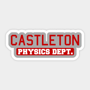 Castleton Physics Dept. Sticker